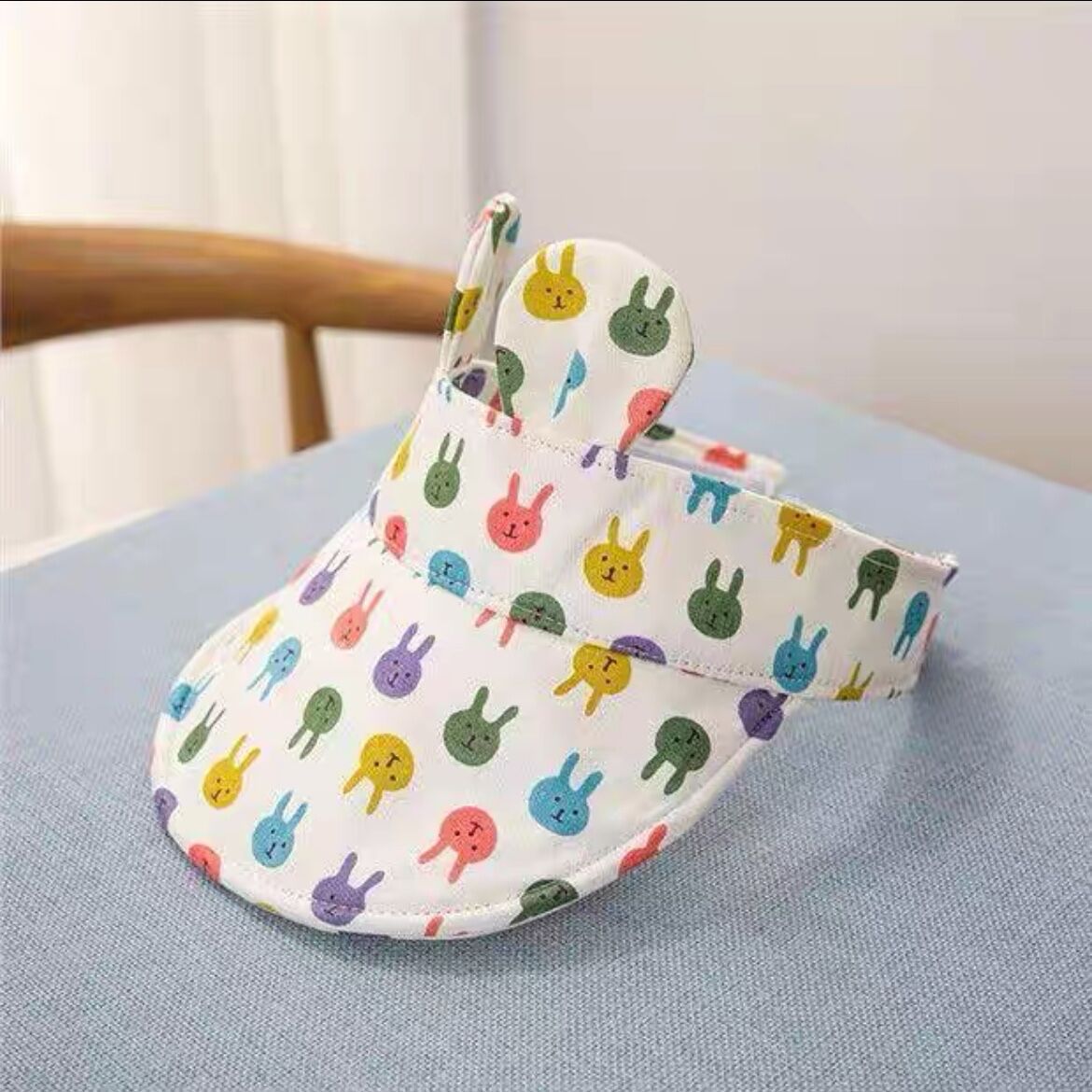 Wholesale Cotton Summer Thin Children's Large Brim Empty Top Sun Visor Hat
