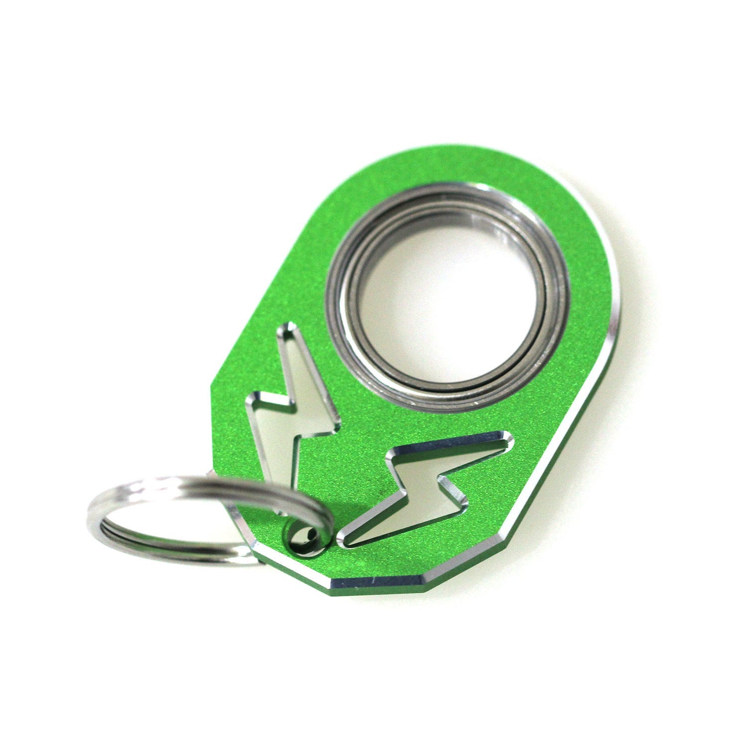 Wholesale Aluminum Alloy Unzip Rotary Keychain Spinners