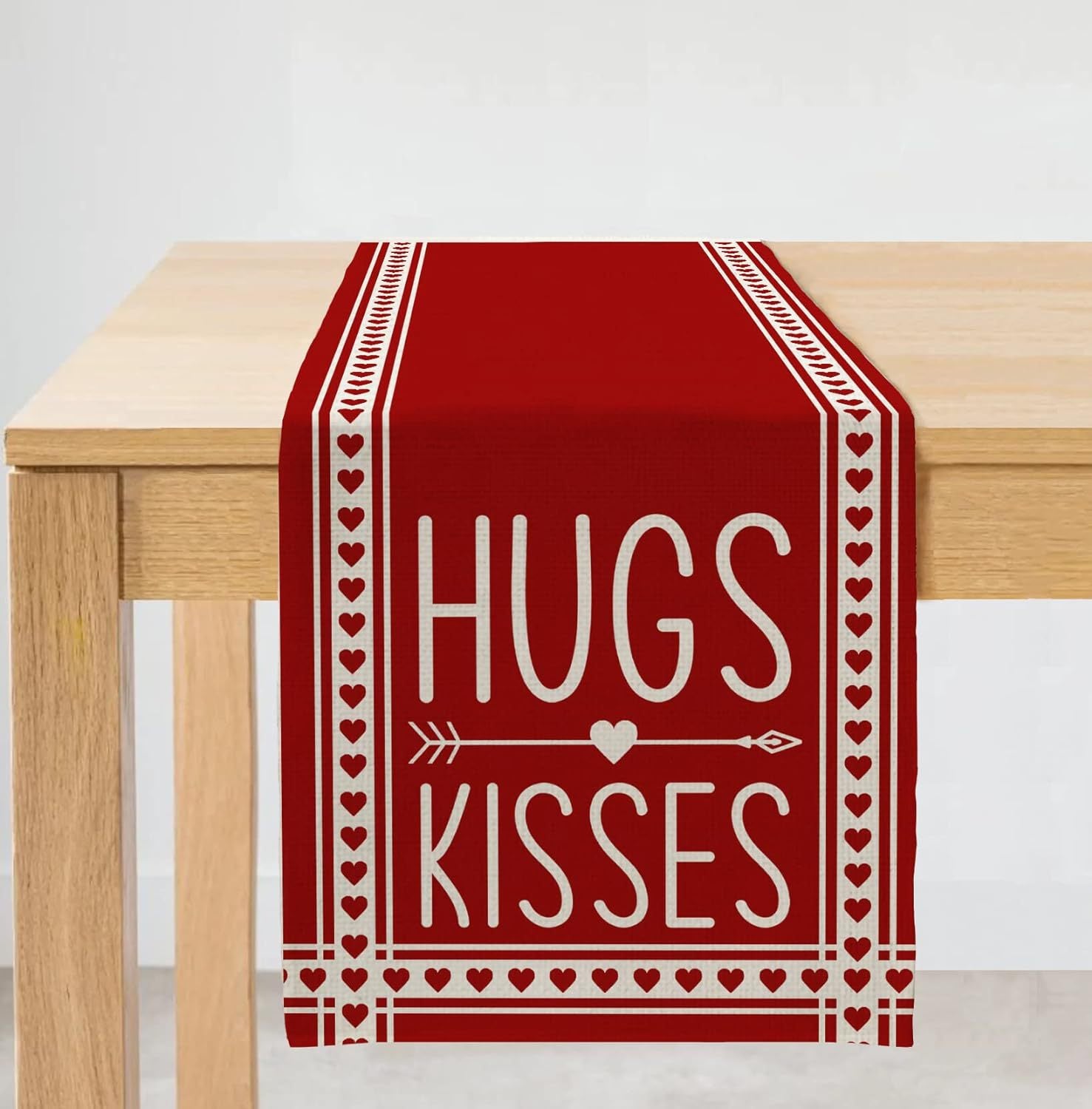 Wholesale Valentine's Day Polyester Table Flag and Mat Set