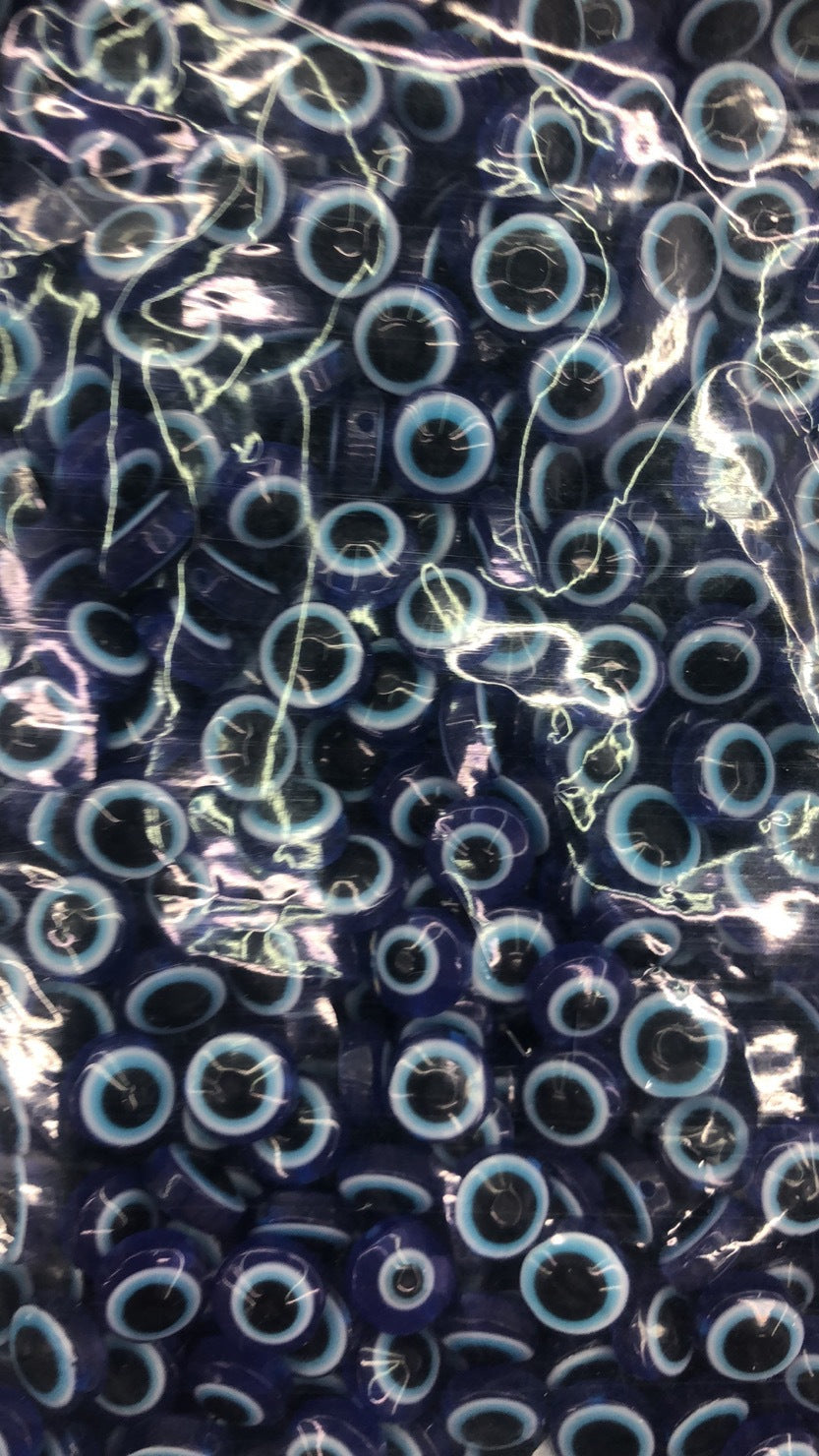 Venta al por mayor 200 unids/pack 8 MM 10 MM cuentas de resina de ojo de diablo