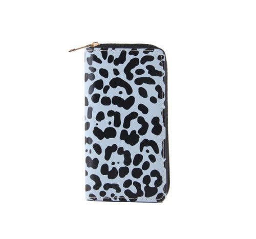 Wholesale PU Long Cow Pattern Wallet