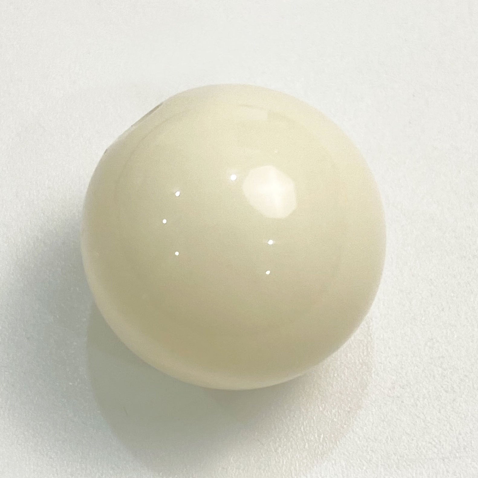 Wholesale 10pcs/pack Creamy Straight Hole Solid Color Round Beads