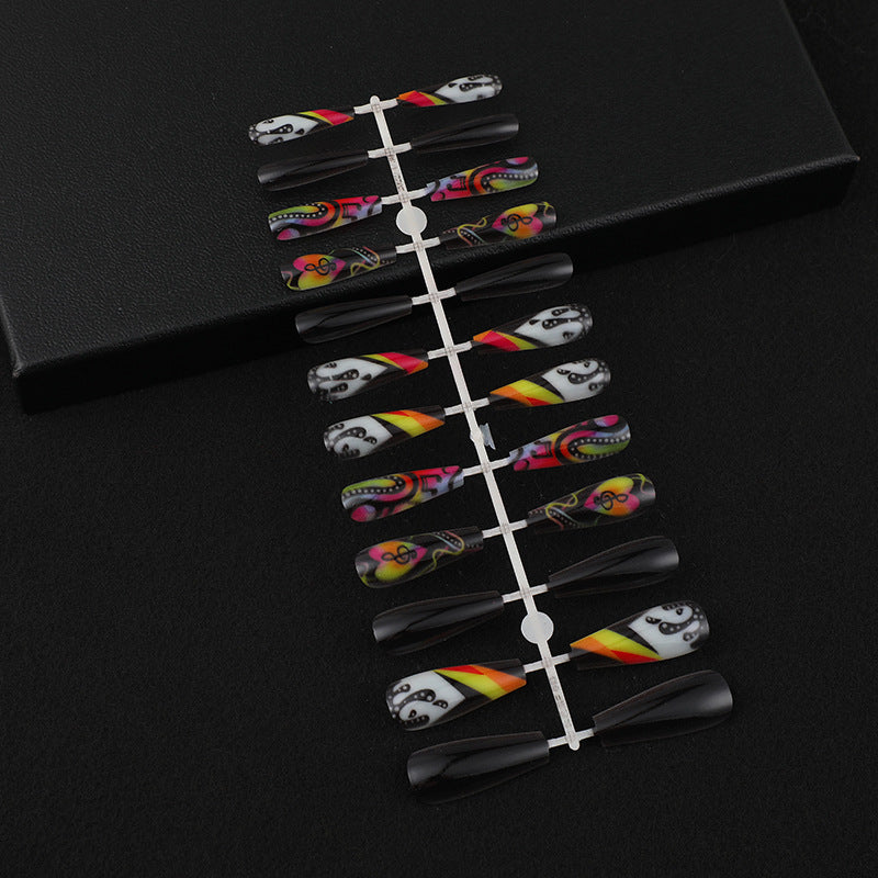 Wholesale Colorful Sheet Music Long Resin Nail Art