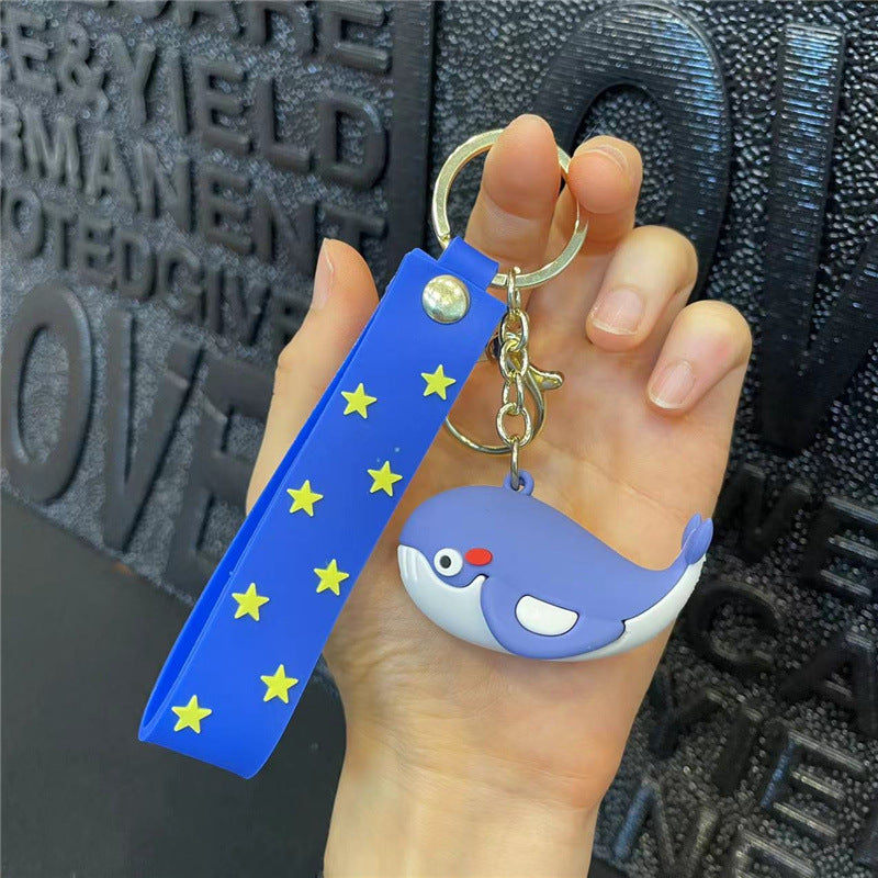 Wholesale Silicone Whale Cute Key Chain