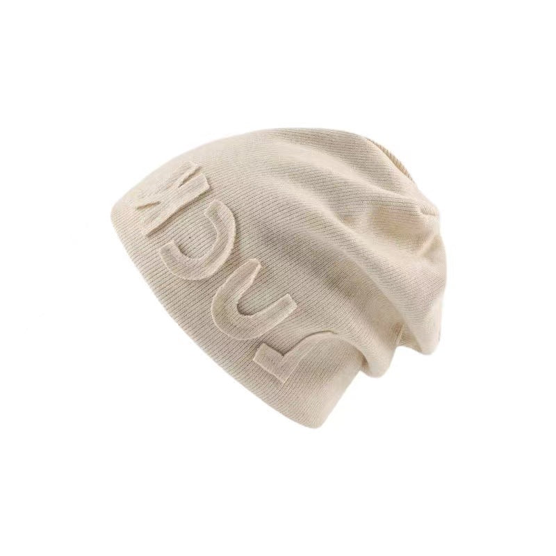 Wholesale LUCK Three-dimensional Letters Cotton Beanie