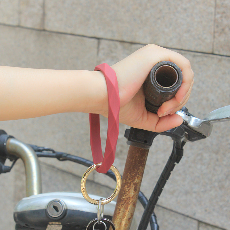 Wholesale Rhombus Silicone Keychains