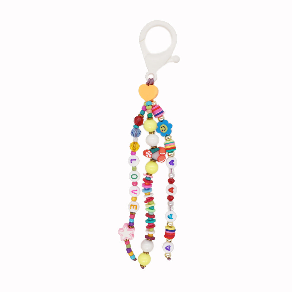 Wholesale Beaded Clay Keychain