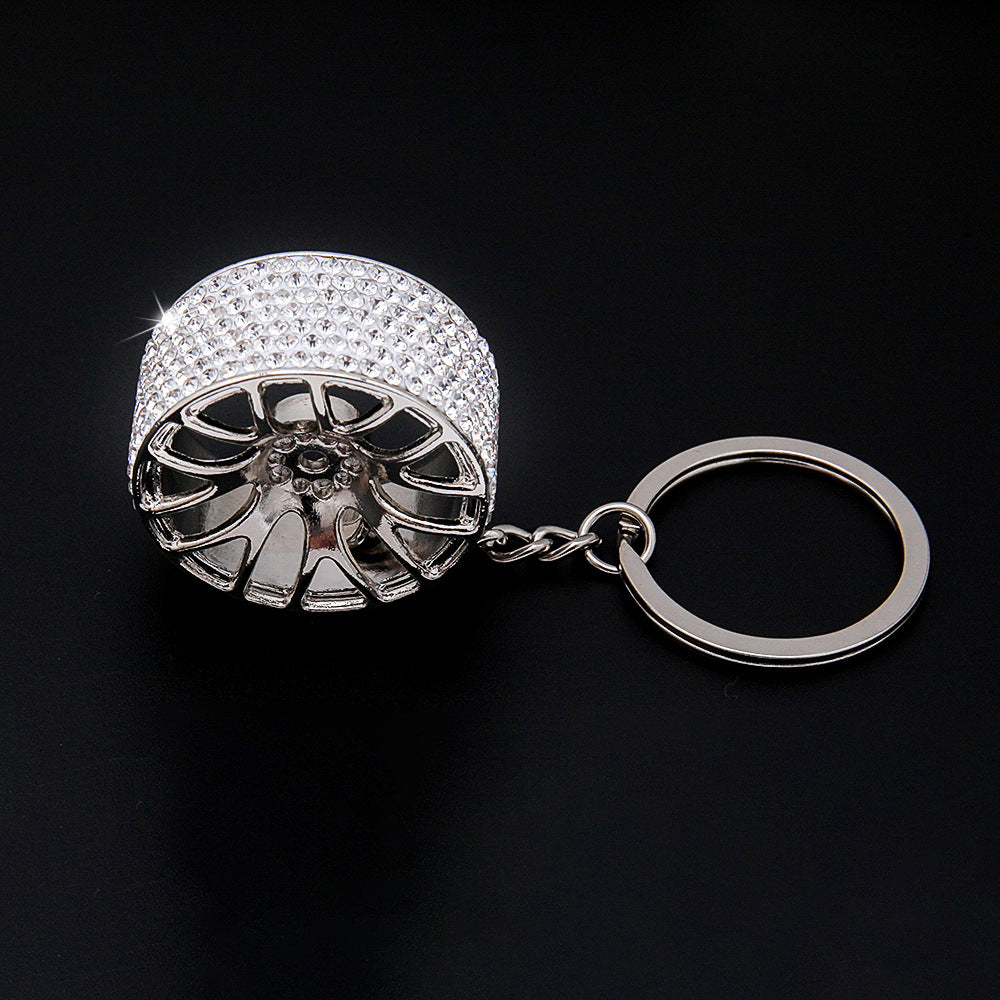 Wholesale Zinc Alloy Diamond Wheel Key Chain