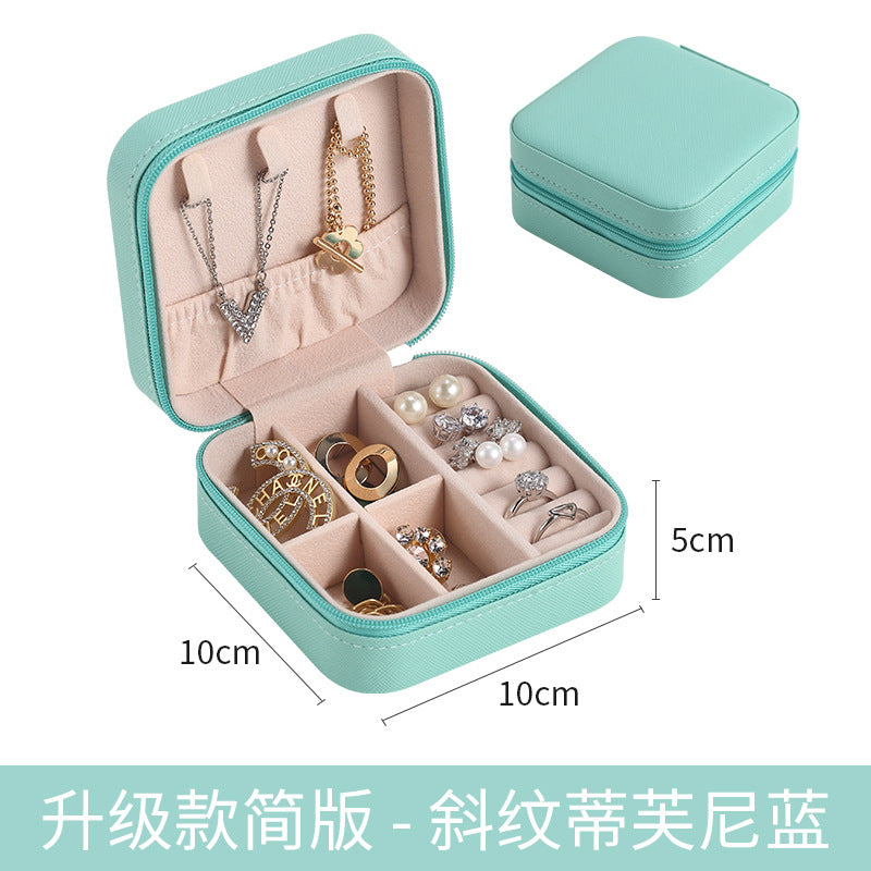 Wholesale Simple Portable Jewelry Leather Storage Box