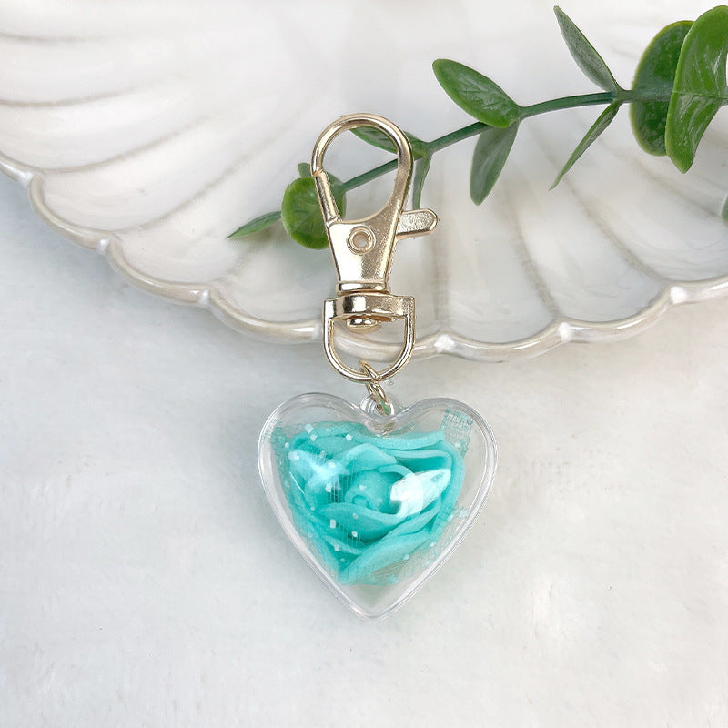 Wholesale Rose Preserved Flowers Acrylic Keychains