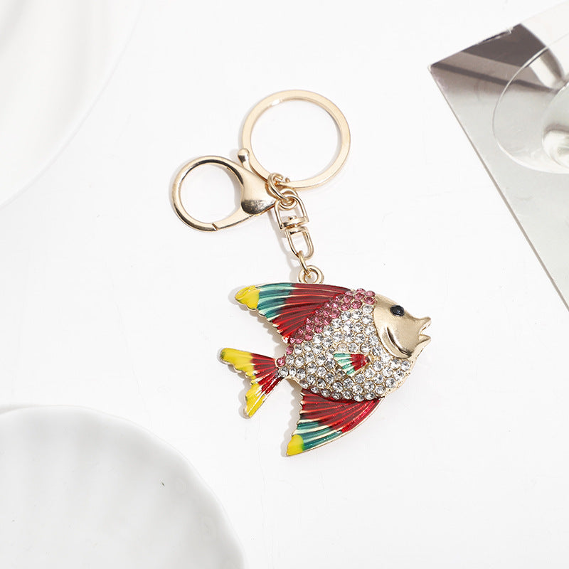 Wholesale Zinc Alloy Cartoon Marine Tropical Fish Keychain