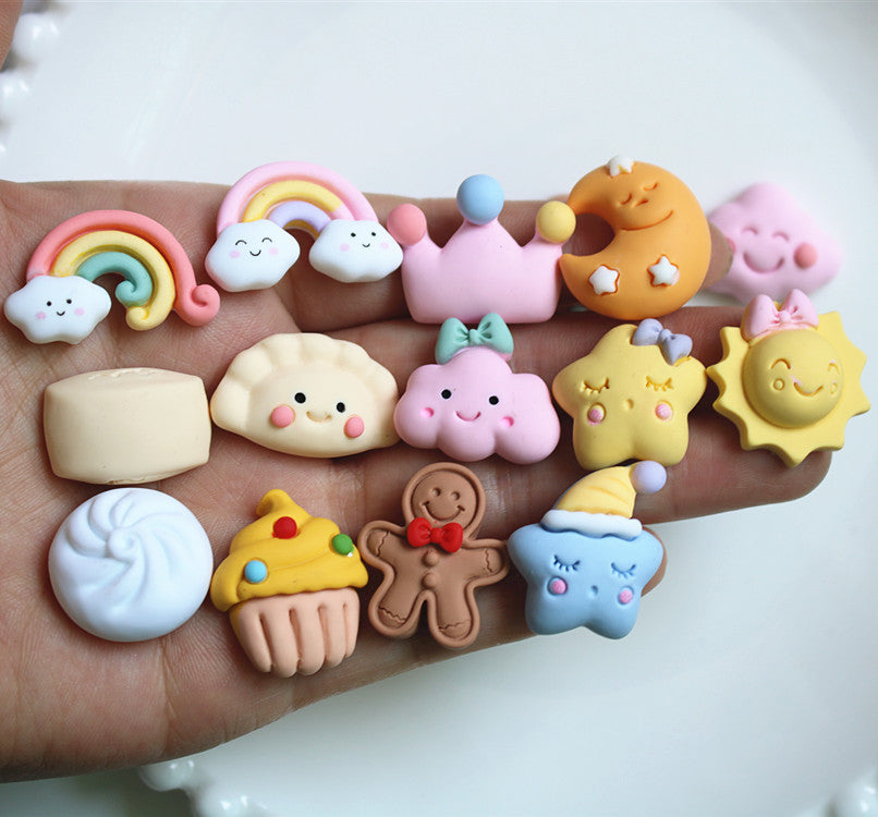 Venta al por mayor Conejo de dibujos animados DIY Resina Pinzas para el cabello Accesorios