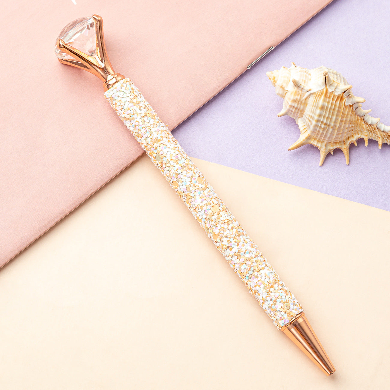 Wholesale Metal Multicolor Sequin Ballpoint Pen