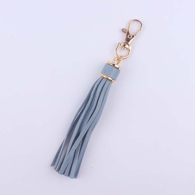 Wholesale Leather Tassel Accessory Keychain