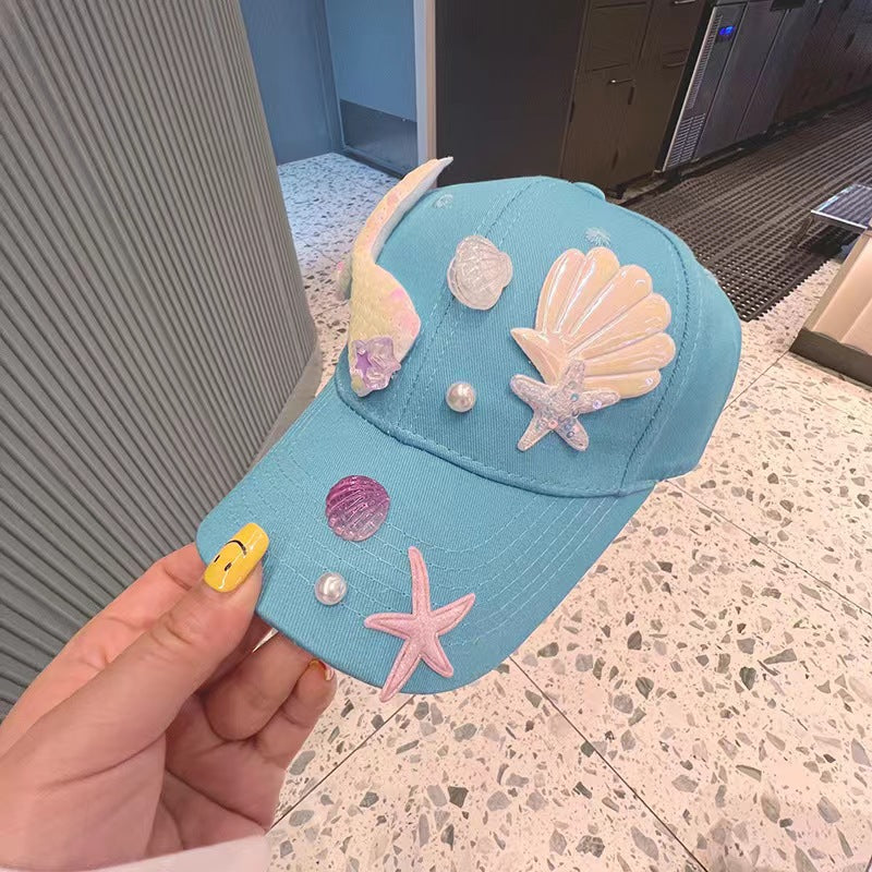 Wholesale Kids Cotton Mermaid Tail Baseball Cap