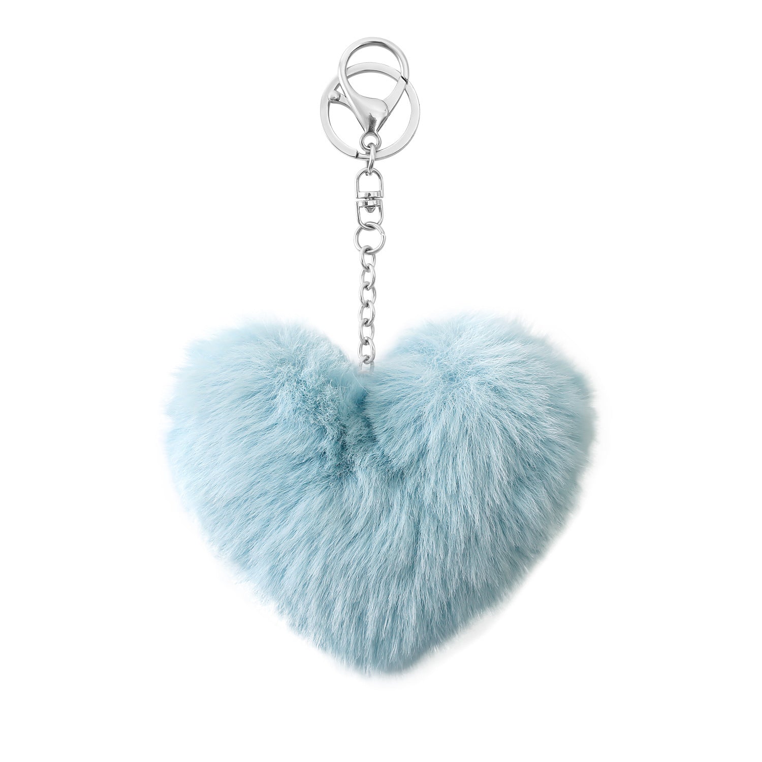 Wholesale Love Hair Ball Tassel Keychain Women Bag Pendant OLY-KC-JM008