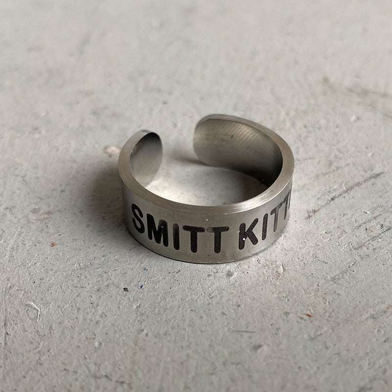 3Pair/paquete de acero inoxidable de acero inoxidable al por mayor anillos de toro occidental un paquete de tres