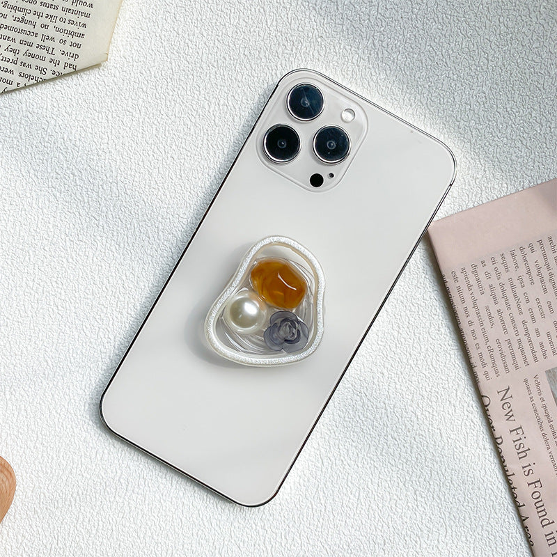 Titular de teléfono móvil de epoxi de mármol perla al por mayor