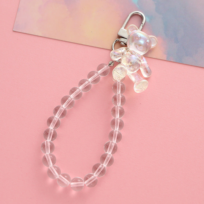 Wholesale Acrylic Pearl Bear Butterfly Keychains