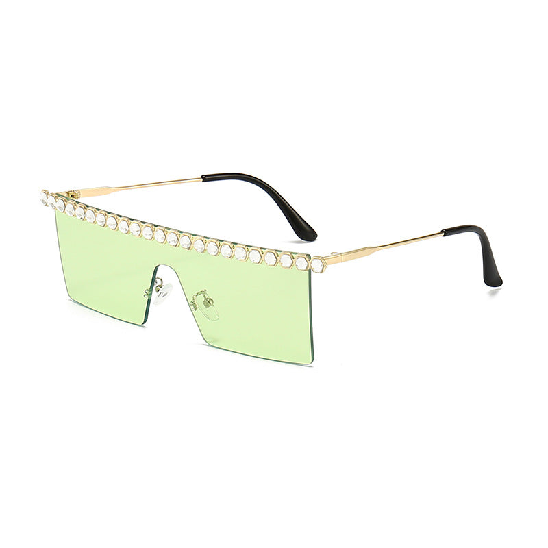 Wholesale PC Square Frameless Unisex Sunglasses