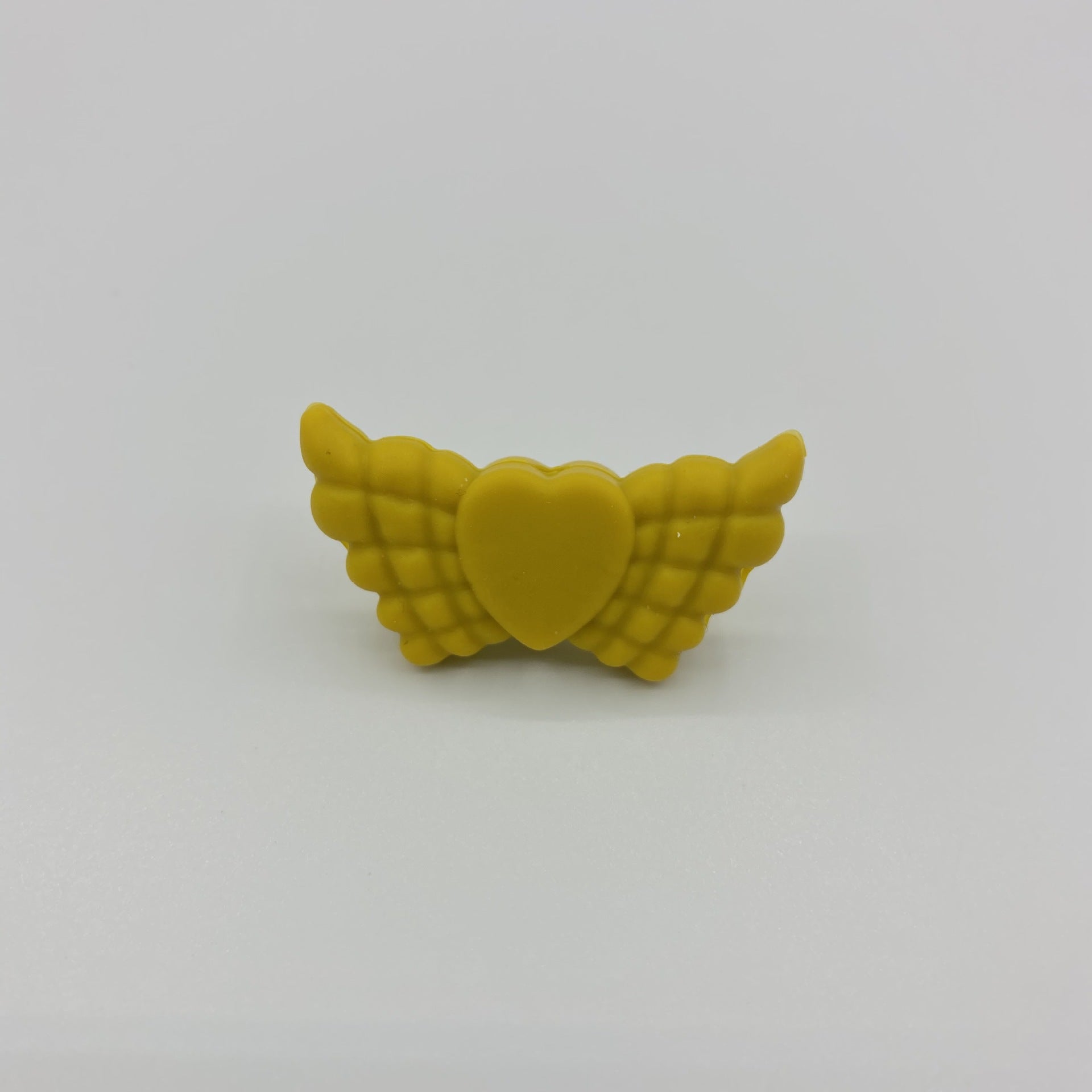 Wholesale 38*19*7.5MM Angel Feather Wings Focal beads Silicone 10pcs