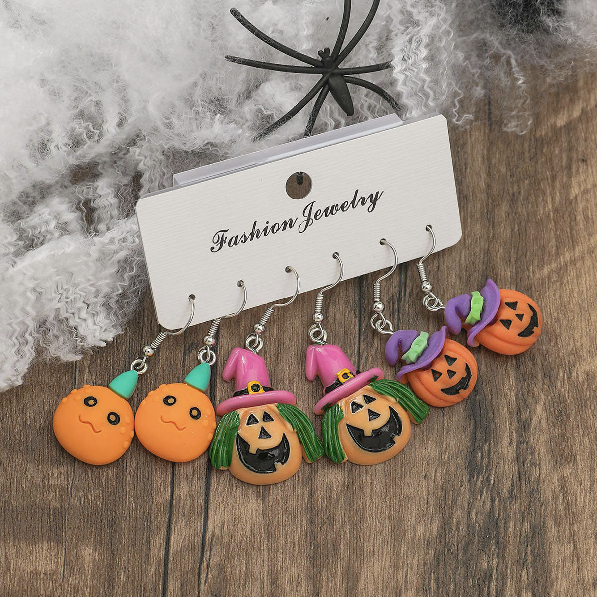 Wholesale Pumpkin Ghost Halloween Acrylic Earrings