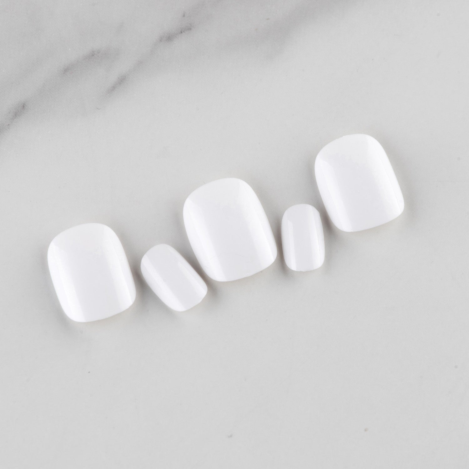 Wholesale Short Glossy Plastic Nail Stickers