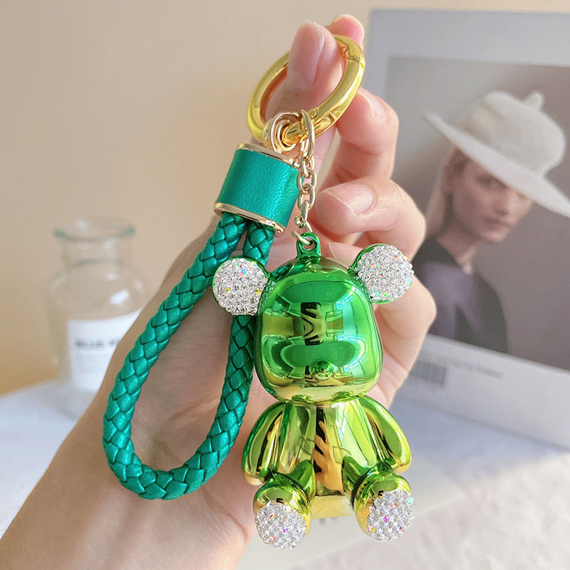 Tesoro de resina de resina al por mayor tesoro con incrustaciones de diamantes de oso de diamante