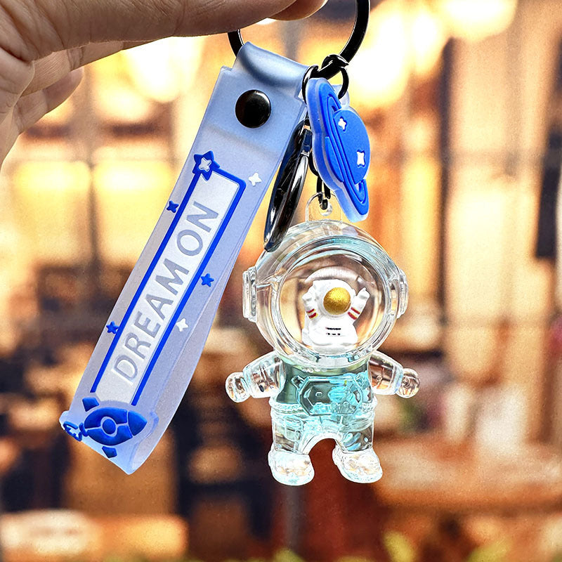 Wholesale Astronaut Quicksand Bottles Plastic Keychains