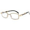 Wholesale PC Small Square Frame with Diamond Unisex Sunglasses
