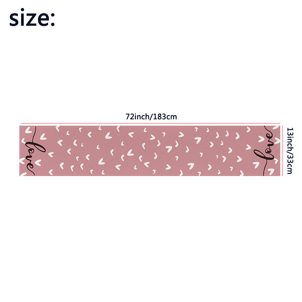 Wholesale Valentine's Day Polyester Table Flag and Mat Set