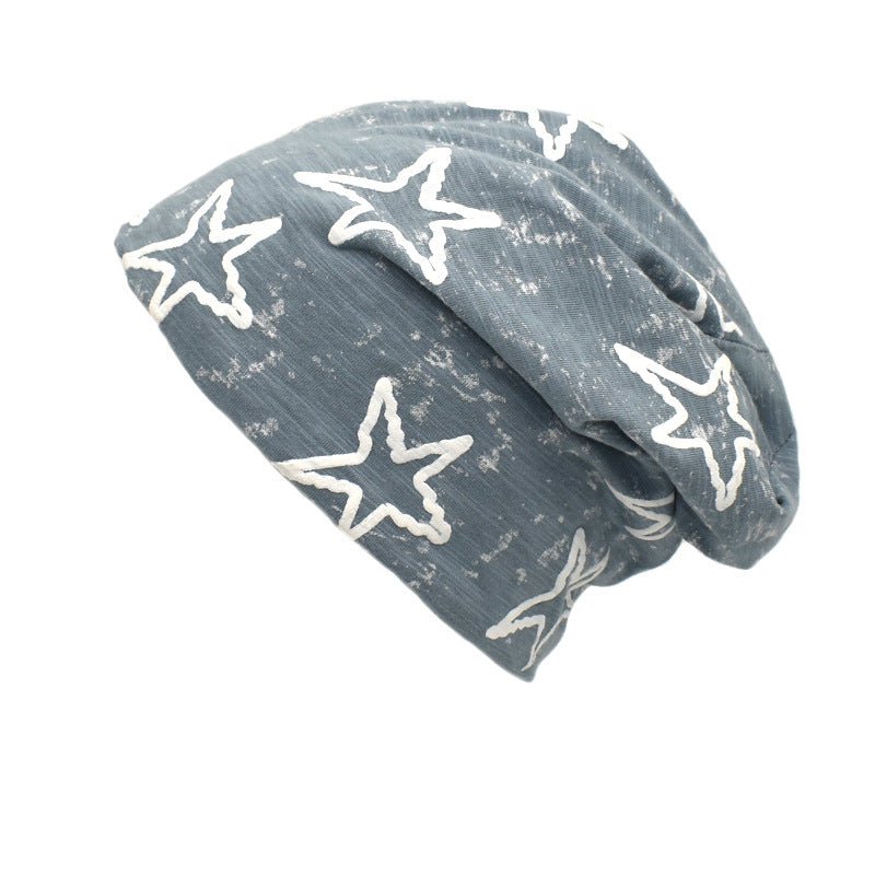 Wholesale Cotton Five-pointed Star Print Beanie