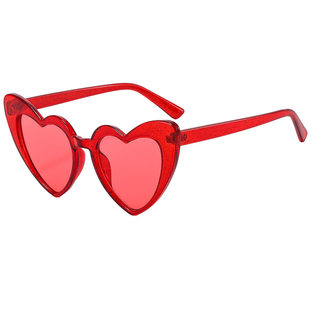 Wholesale PC Transparent Frame Love Sunglasses