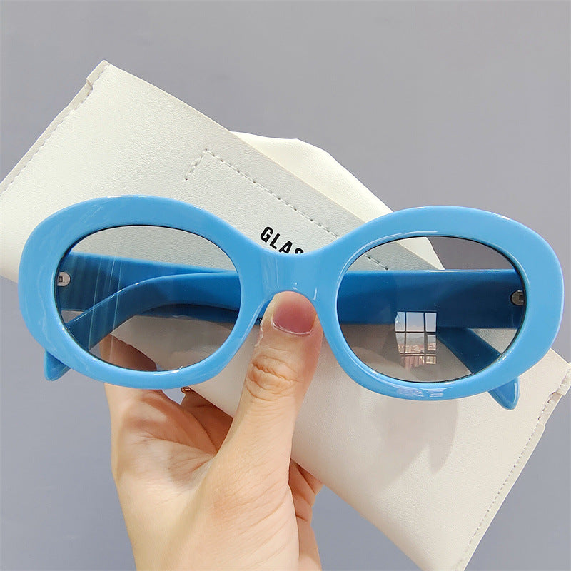 Wholesale Oval PU Sunglasses