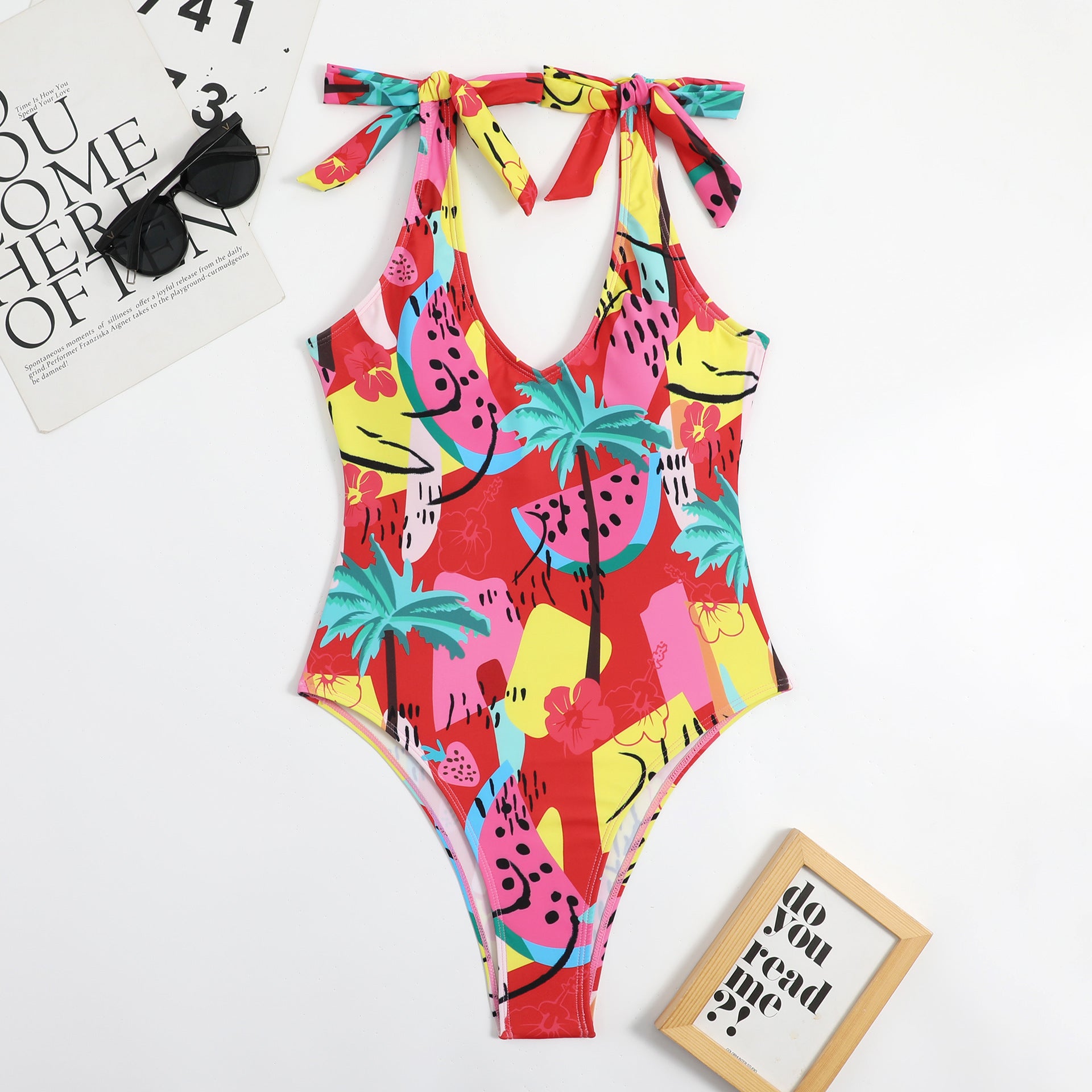 Wholesale Tropical South American Printed Polyester Swimwear