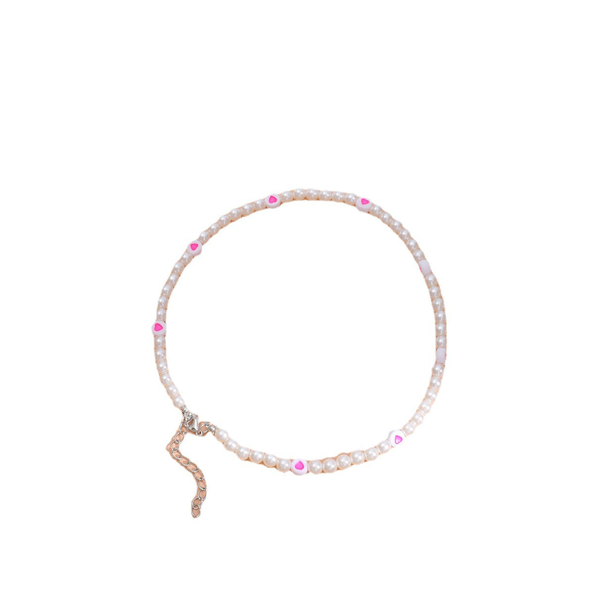 Collar De Perlas De Corazón Rosa al por mayor