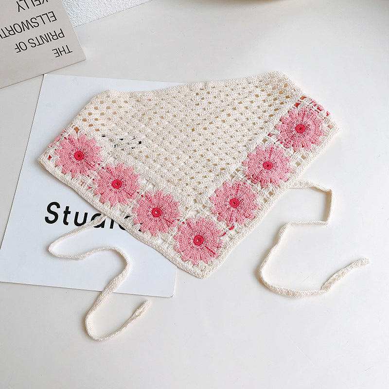 Tejido de cuerda de pelo de flor elástica fresca de ganchillo al por mayor