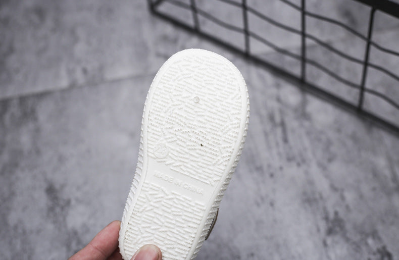 Wholesale Kids Synthetic Leather Velcro Sandals