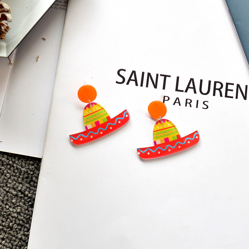 Wholesale Vintage Bohemian Acrylic Earrings