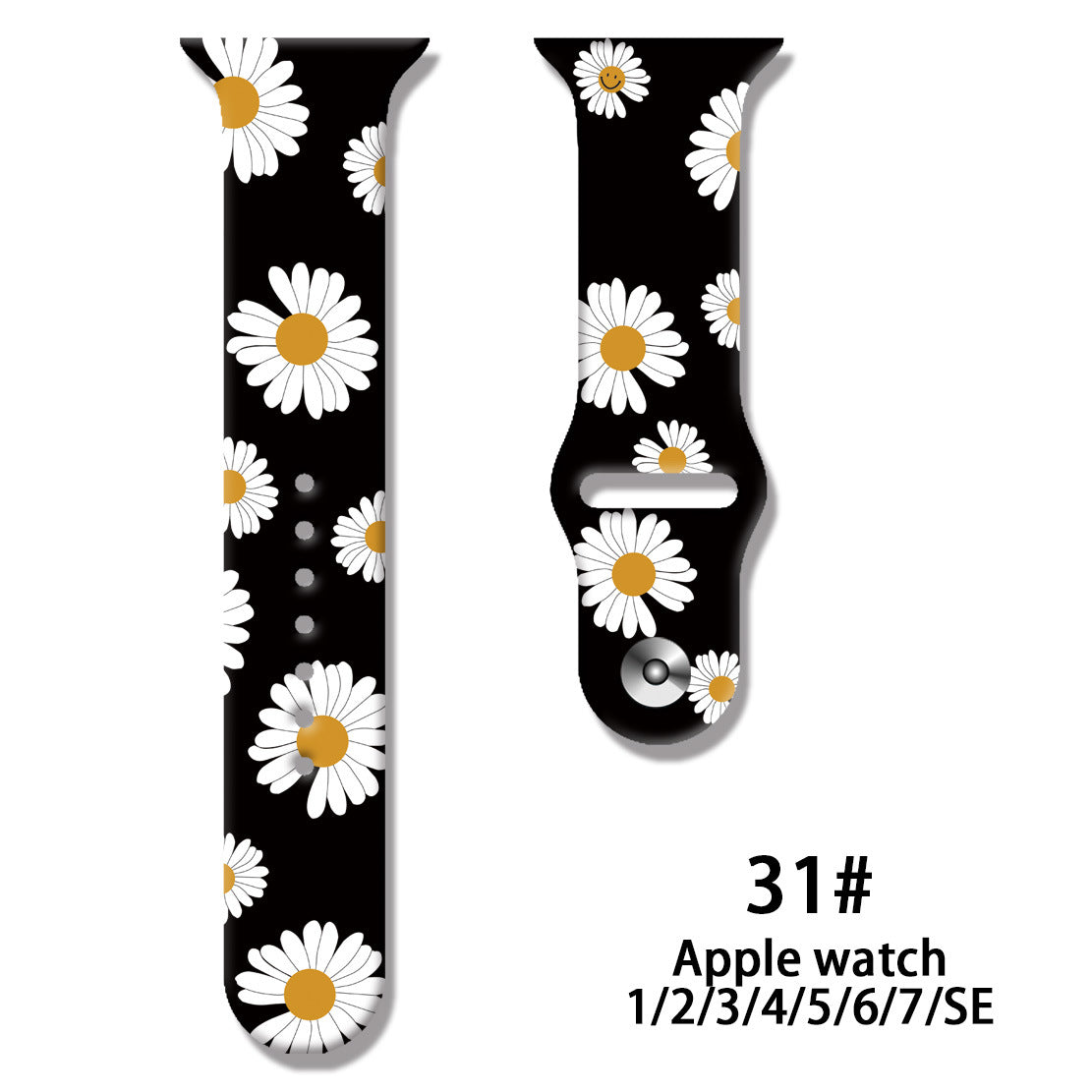 Wholesale Personalized Printed Silicone Watch Strap Watch Band