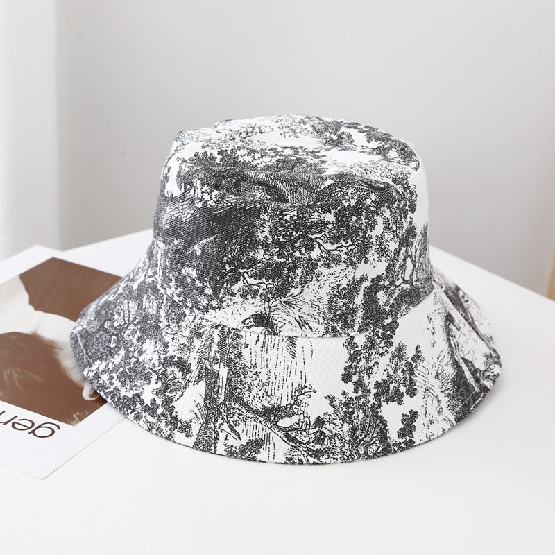 Sombrero de patrón de patrón de tinte de tinta de algodón al por mayor de algodón