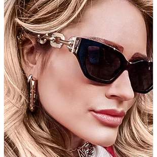 Wholesale Gradient Color Decoration PC Sunglasses