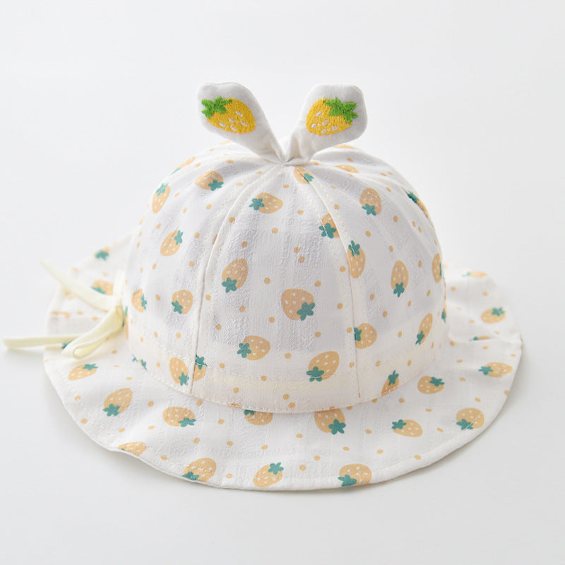 Wholesale Cotton Summer Thin Drawstring Adjustable Children's Fisherman Hat