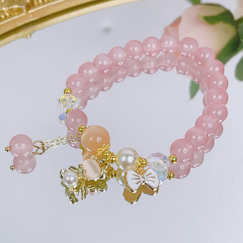 Pulsera Con Cuentas De Cristal Mori Fresco Pequeño al por mayor