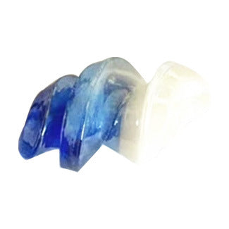 100 piezas al por mayor de 1.6cm cuentas de vidrio de rizado de dos colores de dos colores