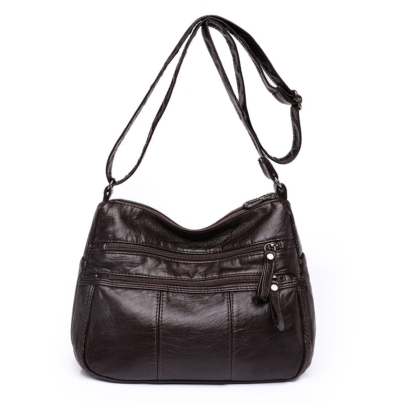 Wholesale Large Capacity PU Soft Leather Texture Crossbody Bags
