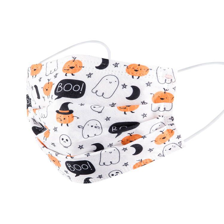 Wholesale 10pcs Halloween Disposable Masks with Meltblown Funny  Non-woven Fabric Face Masks