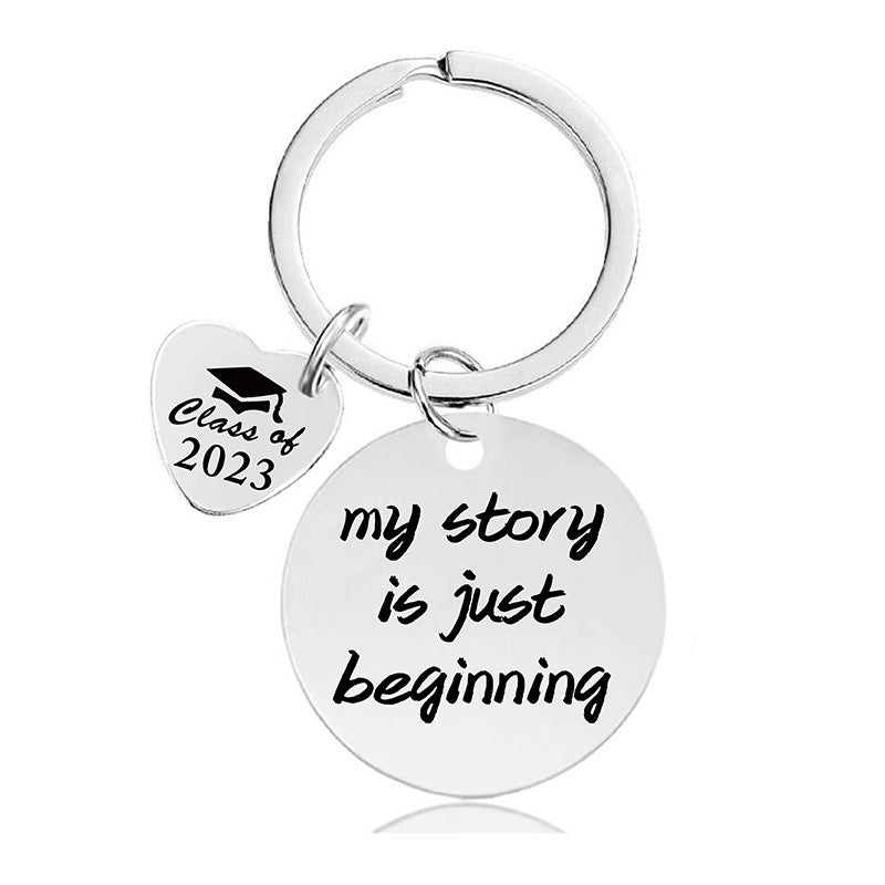 Wholesale Father's Day Graduation Season Gift Lettering Metal Keychain