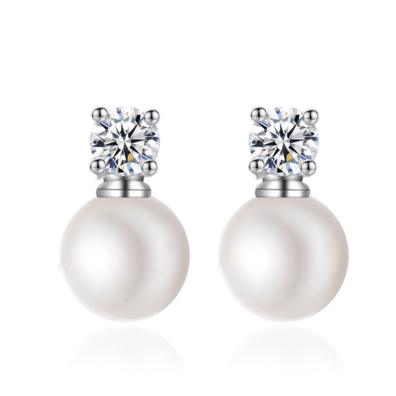 Aretes De Cobre De Perlas De Circón al por mayor