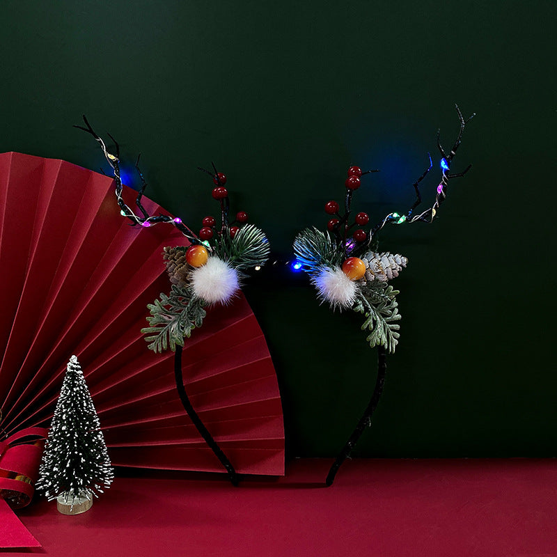 Diadema De Resina De Astas De Navidad al por mayor